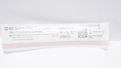 BD 305918 SafetyGlide Ndle 18G x 1-1/2 (x)